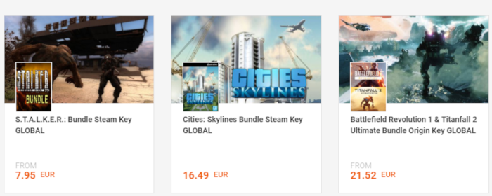 Bundles in G2A