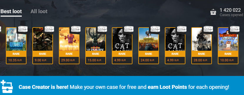 G2A loot points