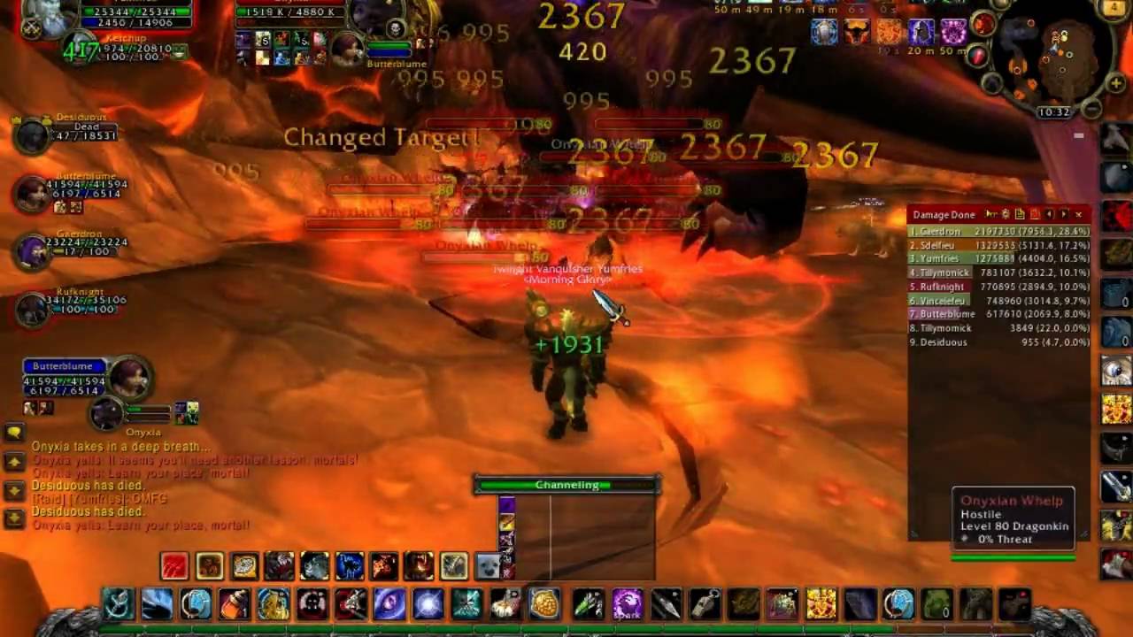 Onyxia wipe.