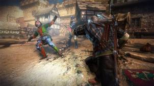 the witcher ii soldier fight