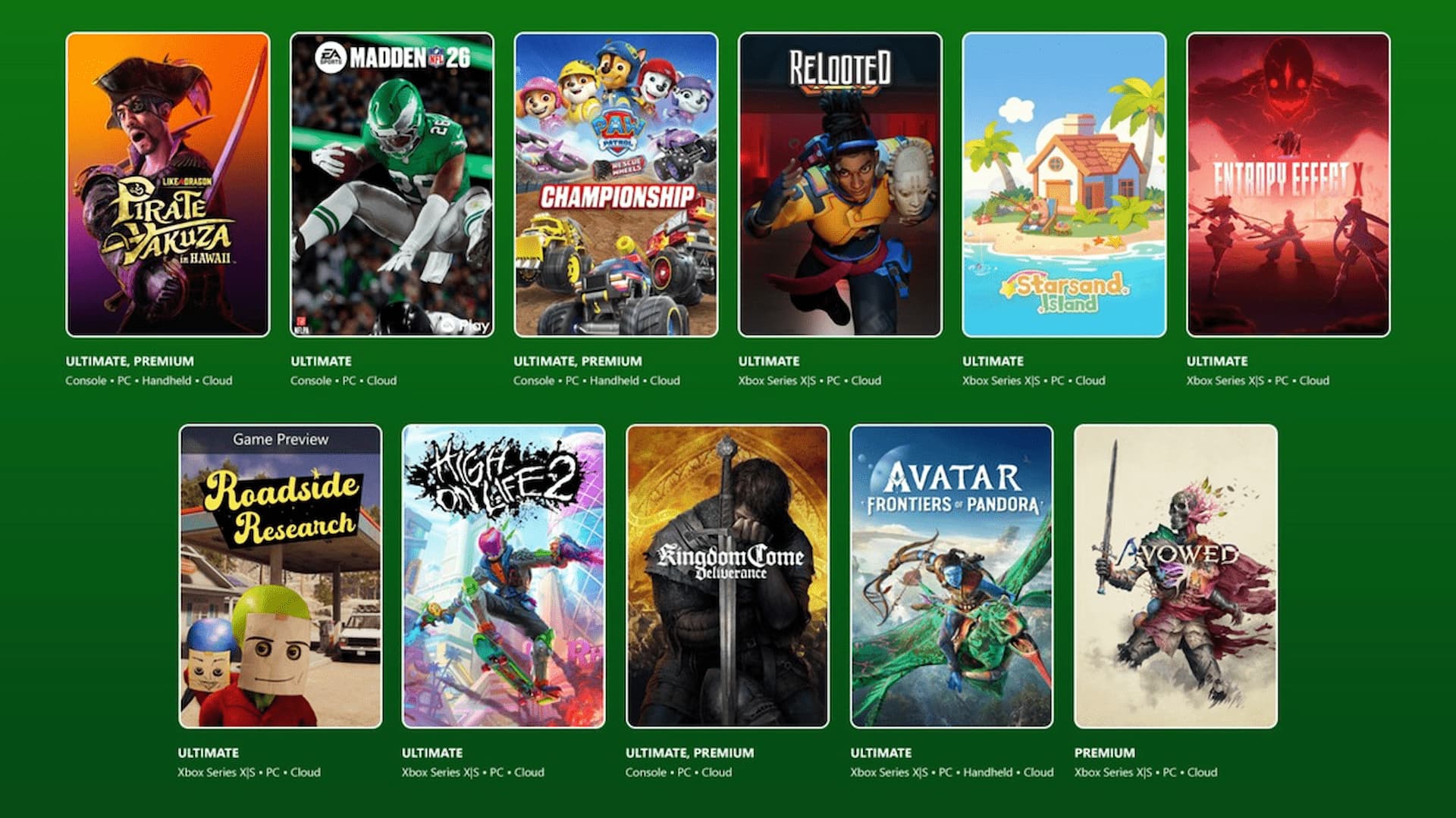 Xbox Game Pass February 2026 Wave 1 High On Life 2 Madden NFL 26 Image 2026 02 